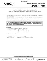 UPD17P719GC-3B9 datasheet pdf NEC
