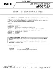 UPD3725AD datasheet pdf NEC