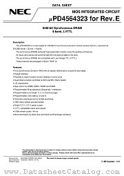 UPD4564323 datasheet pdf NEC