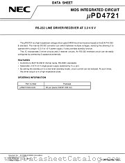 UPD4721 datasheet pdf NEC
