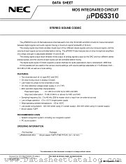 UPD63310 datasheet pdf NEC