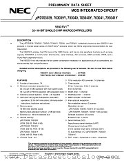 UPD703041YGM datasheet pdf NEC