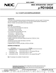 UPD16434 datasheet pdf NEC