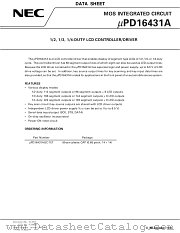 UPD16431AGC-7ET datasheet pdf NEC