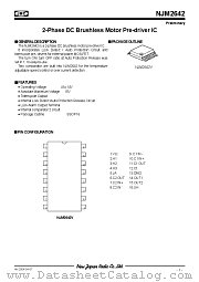 NJM2642 datasheet pdf New Japan Radio