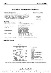 NJG1112PB1 datasheet pdf New Japan Radio