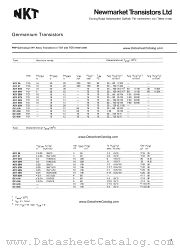 ASY58N datasheet pdf Newmarket Transistors NKT