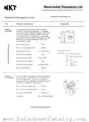 PC1011/2 datasheet pdf Newmarket Transistors NKT