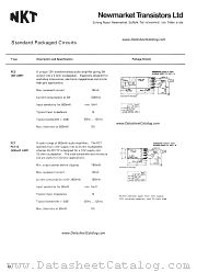 PC7 datasheet pdf Newmarket Transistors NKT