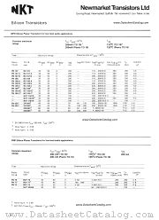 PN108A datasheet pdf Newmarket Transistors NKT