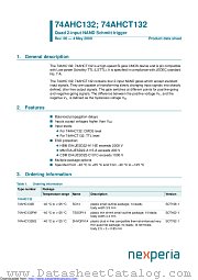 74AHC132D datasheet pdf Nexperia