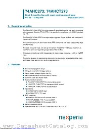 74AHCT273D datasheet pdf Nexperia