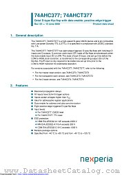 74AHCT377D datasheet pdf Nexperia