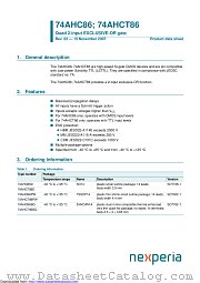 74AHC86BQ datasheet pdf Nexperia