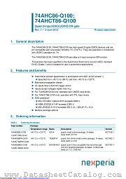 74AHC86D-Q100 datasheet pdf Nexperia
