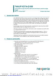 74AUP1G74DC-Q100 datasheet pdf Nexperia
