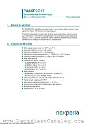 74AXP2G17GM datasheet pdf Nexperia