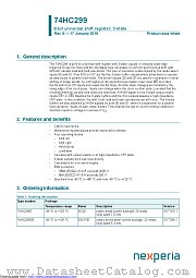 74HC299D datasheet pdf Nexperia