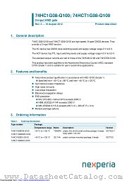 74HC1G08GV-Q100 datasheet pdf Nexperia
