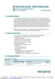 74HCT238PW-Q100 datasheet pdf Nexperia