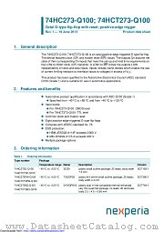 74HC273PW-Q100 datasheet pdf Nexperia
