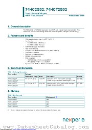 74HC2G02DC datasheet pdf Nexperia