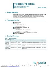74HC365PW datasheet pdf Nexperia