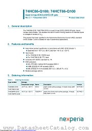 74HCT86PW-Q100 datasheet pdf Nexperia