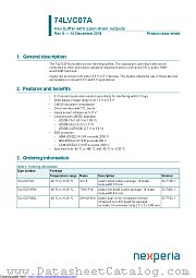 74LVC07AD datasheet pdf Nexperia