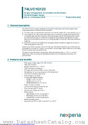 74LVC1G123DP datasheet pdf Nexperia