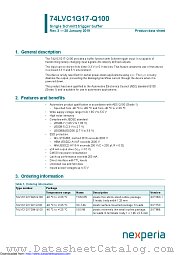 74LVC1G17GM-Q100 datasheet pdf Nexperia