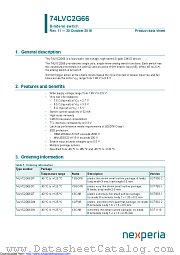 74LVC2G66DP datasheet pdf Nexperia