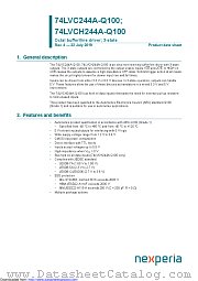 74LVCH244ADB-Q100 datasheet pdf Nexperia