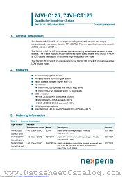 74VHCT125PW datasheet pdf Nexperia