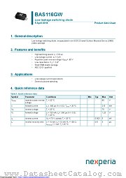 BAS116GW datasheet pdf Nexperia