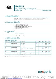 BAS521 datasheet pdf Nexperia