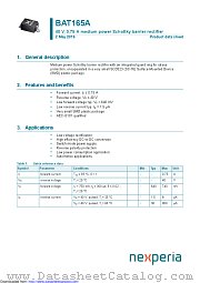 BAT165A datasheet pdf Nexperia