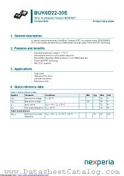 BUK6D22-30E datasheet pdf Nexperia