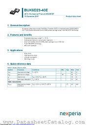 BUK6D23-40E datasheet pdf Nexperia