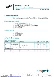 BUK6D77-60E datasheet pdf Nexperia