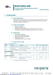 BUK752R3-40E datasheet pdf Nexperia