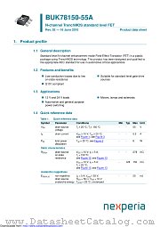 BUK78150-55A datasheet pdf Nexperia