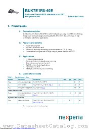 BUK7E1R8-40E datasheet pdf Nexperia