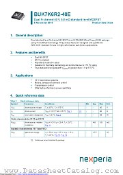 BUK7K6R2-40E datasheet pdf Nexperia