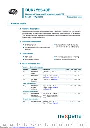 BUK7Y25-40B datasheet pdf Nexperia