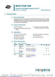 BUK7Y28-75B datasheet pdf Nexperia