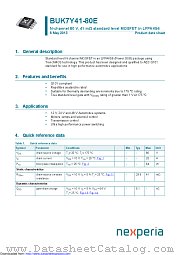 BUK7Y41-80E datasheet pdf Nexperia