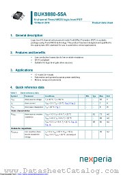 BUK9880-55A datasheet pdf Nexperia