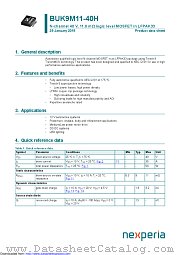 BUK9M11-40H datasheet pdf Nexperia