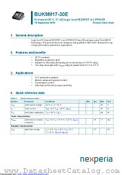 BUK9M17-30E datasheet pdf Nexperia